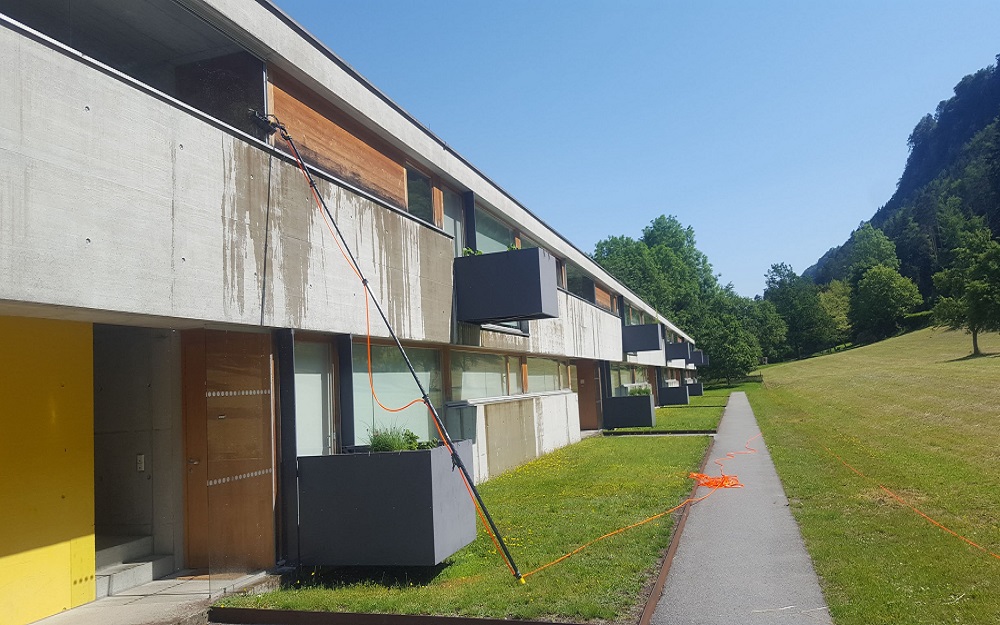 Fensterreinigung Wohnanlage Schattenburg in Feldkirch